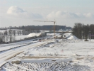 S8 - widok na budowę przejścia dla łosi - styczeń 2012